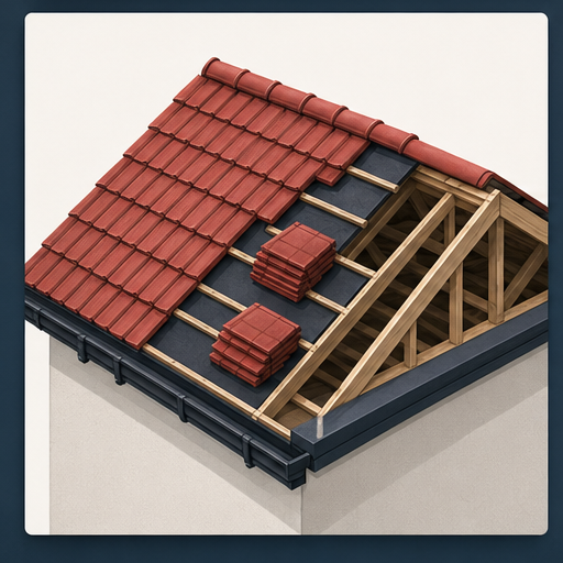 New roof installation and replacement service graphic