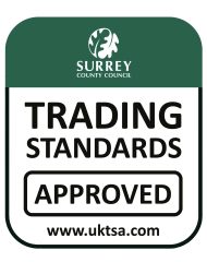 Surrey Trading Standards approved business badge for 1st Roofing Specialists